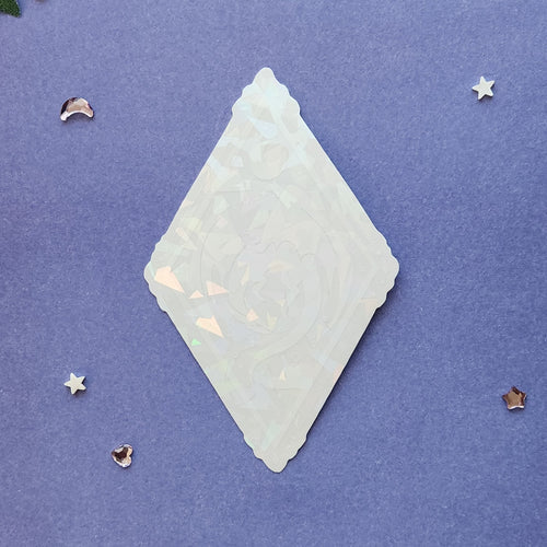 Clear Holographic Dragon Sticker