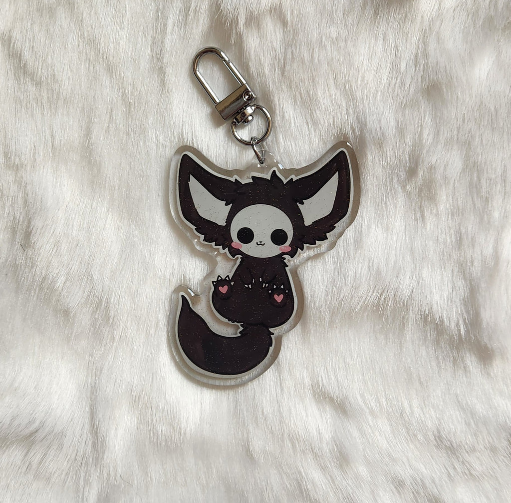 Epoxy Skree Keychain: Black