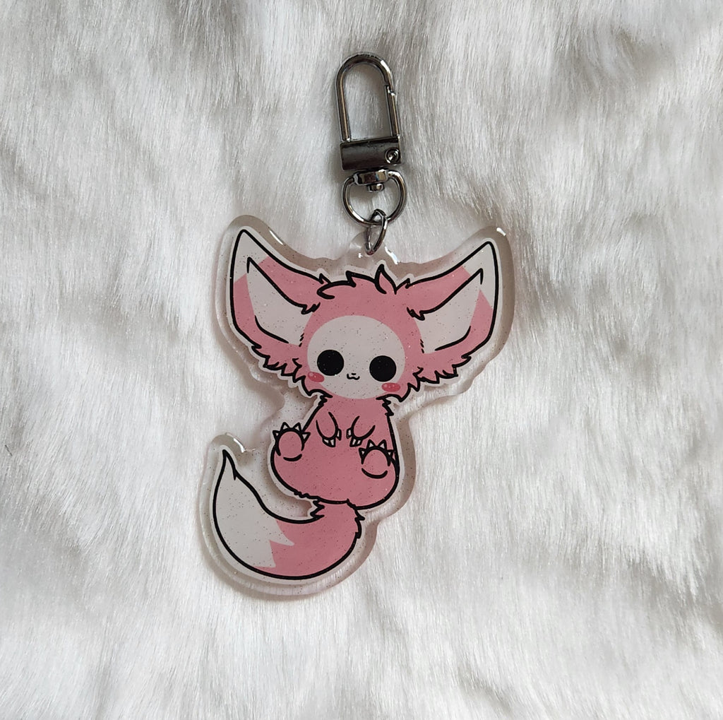 Epoxy Skree Keychain: Pink
