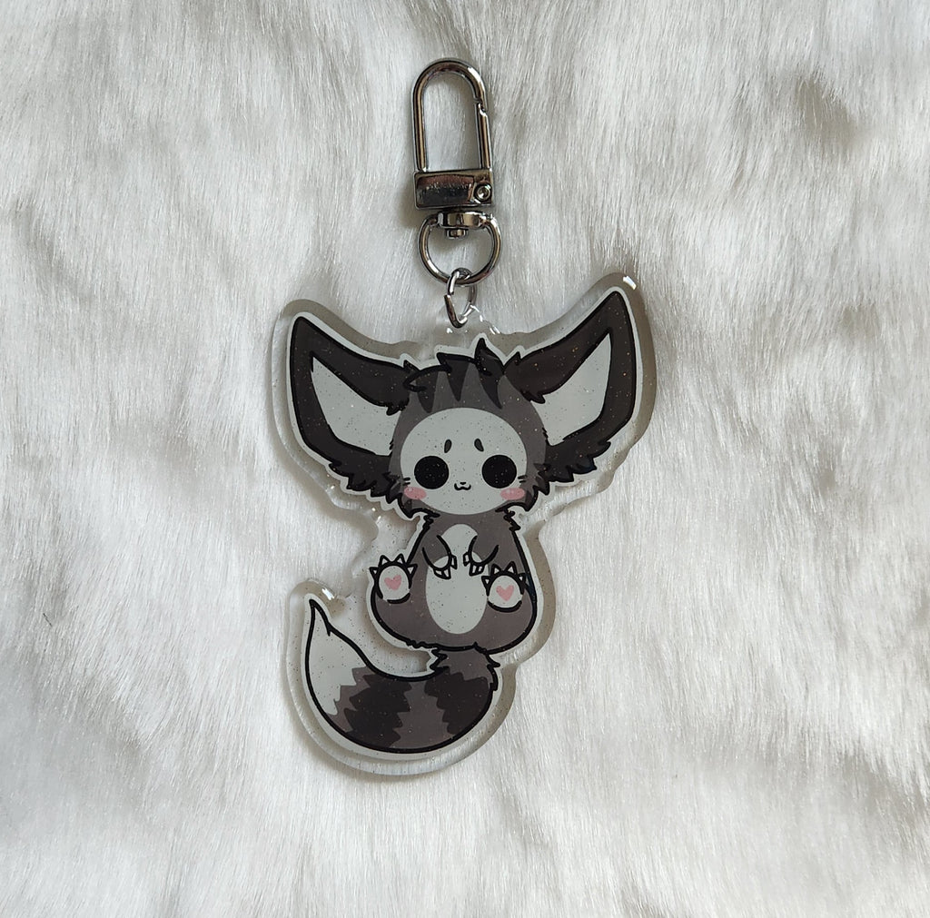 Epoxy Skree Keychain: Gray